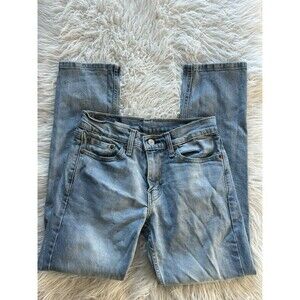 Levis Premium 511 Women’s 28X29 Slim Fit Jeans Light Wash Blue Denim